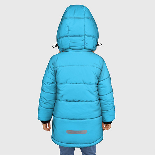 Зимняя куртка для девочки Полярный мишка / 3D-Светло-серый – фото 4
