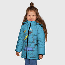 Куртка зимняя для девочки Коржик качок, цвет: 3D-светло-серый — фото 2