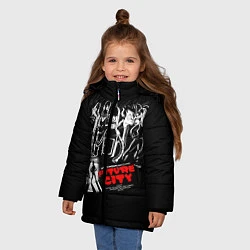 Куртка зимняя для девочки Future City, цвет: 3D-красный — фото 2
