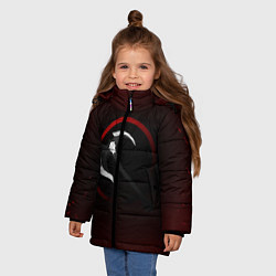 Куртка зимняя для девочки Дариус, цвет: 3D-черный — фото 2