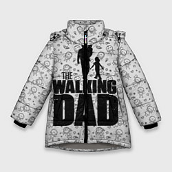 Куртка зимняя для девочки Walking Dad, цвет: 3D-светло-серый