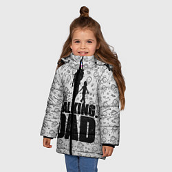 Куртка зимняя для девочки Walking Dad, цвет: 3D-светло-серый — фото 2