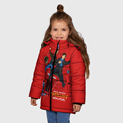 Куртка зимняя для девочки Excellent Adventure, цвет: 3D-черный — фото 2