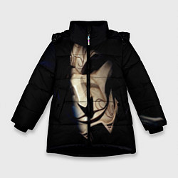 Куртка зимняя для девочки Маска, цвет: 3D-черный