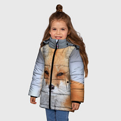 Куртка зимняя для девочки Хитрая лиса, цвет: 3D-красный — фото 2