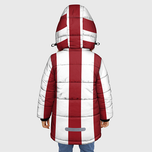 Зимняя куртка для девочки Атлетико Мадрид / 3D-Светло-серый – фото 4