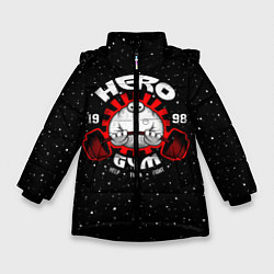 Куртка зимняя для девочки Hero Gym, цвет: 3D-черный