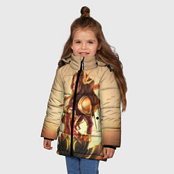 Куртка зимняя для девочки Ginger, цвет: 3D-светло-серый — фото 2