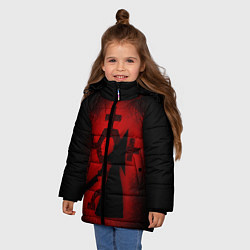 Куртка зимняя для девочки Silent Hill: Dark Faith, цвет: 3D-красный — фото 2