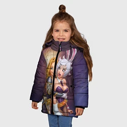 Куртка зимняя для девочки Lux, цвет: 3D-черный — фото 2