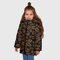 Куртка зимняя для девочки Арабика, цвет: 3D-черный — фото 2