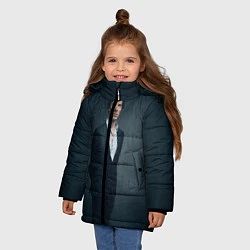 Куртка зимняя для девочки Шерлок, цвет: 3D-черный — фото 2
