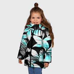 Куртка зимняя для девочки Tropica, цвет: 3D-черный — фото 2