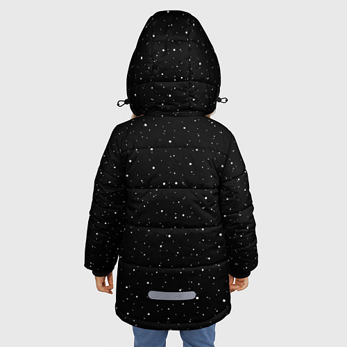 Зимняя куртка для девочки Шлем астронавта / 3D-Светло-серый – фото 4