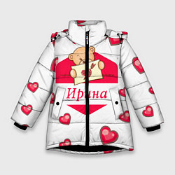 Куртка зимняя для девочки Ирина, цвет: 3D-черный