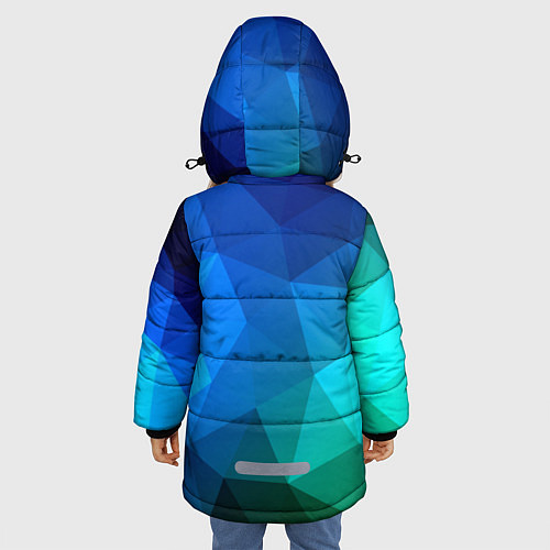 Зимняя куртка для девочки Fight Polygon / 3D-Светло-серый – фото 4