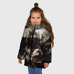 Куртка зимняя для девочки Disturbed: Madness, цвет: 3D-красный — фото 2