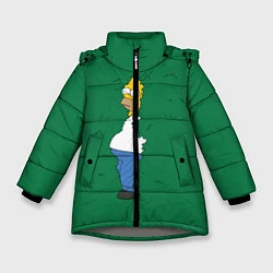 Зимняя куртка для девочки Гомер в кустах