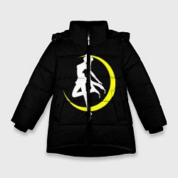 Куртка зимняя для девочки Сейлор Мун, цвет: 3D-черный