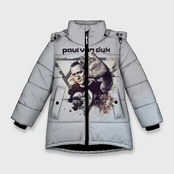 Куртка зимняя для девочки Paul Van Dyk, цвет: 3D-черный