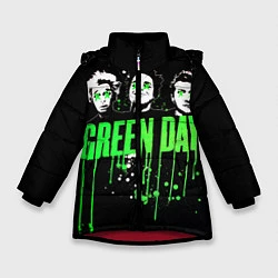 Куртка зимняя для девочки Green Day: Acid eyes, цвет: 3D-красный