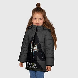 Куртка зимняя для девочки Bojack Horseman, цвет: 3D-черный — фото 2