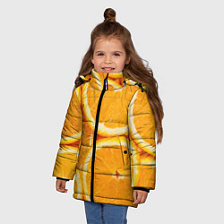 Куртка зимняя для девочки Апельсинка, цвет: 3D-черный — фото 2