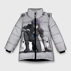 Куртка зимняя для девочки Ghost In The Shell 5, цвет: 3D-черный