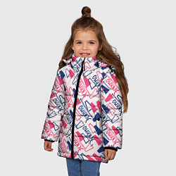 Куртка зимняя для девочки Эскимо, цвет: 3D-черный — фото 2