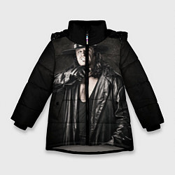 Куртка зимняя для девочки Гробовщик 2, цвет: 3D-светло-серый