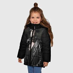 Куртка зимняя для девочки Гробовщик 2, цвет: 3D-светло-серый — фото 2