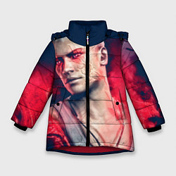Куртка зимняя для девочки DmC: Devil May Cry, цвет: 3D-красный