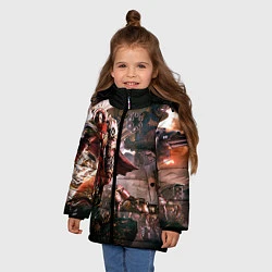 Куртка зимняя для девочки Warhammer 40k: Angelos, цвет: 3D-светло-серый — фото 2