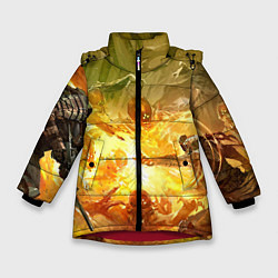 Куртка зимняя для девочки Destiny 2, цвет: 3D-красный