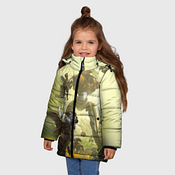 Куртка зимняя для девочки Destiny 16, цвет: 3D-черный — фото 2