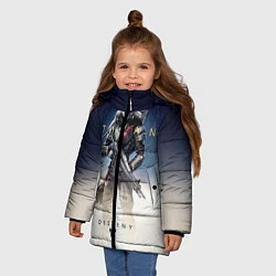 Куртка зимняя для девочки Destiny: Titan, цвет: 3D-черный — фото 2