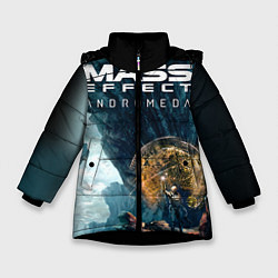Куртка зимняя для девочки Mass Effect: Andromeda, цвет: 3D-черный