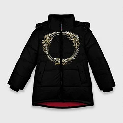 Куртка зимняя для девочки TES 8, цвет: 3D-красный