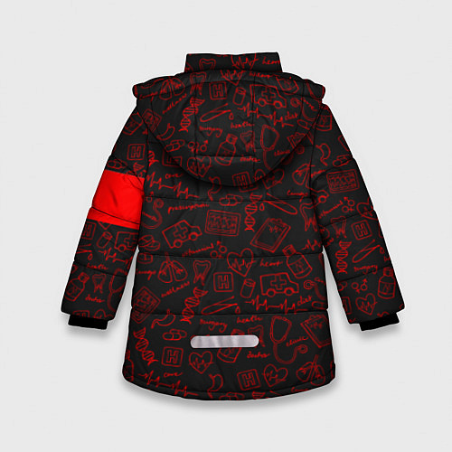 Зимняя куртка для девочки Можно удалить / 3D-Красный – фото 2