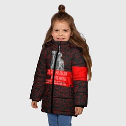 Куртка зимняя для девочки Можно удалить, цвет: 3D-красный — фото 2
