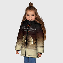 Куртка зимняя для девочки The International Championships цвета 3D-черный — фото 2