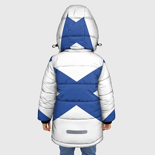 Зимняя куртка для девочки Черноморский флот / 3D-Светло-серый – фото 4