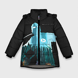 Куртка зимняя для девочки Half-Life City, цвет: 3D-светло-серый