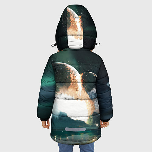 Зимняя куртка для девочки Dead by April: Worlds Collide / 3D-Светло-серый – фото 4
