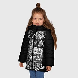 Куртка зимняя для девочки Dethklok: Metalocalypse, цвет: 3D-черный — фото 2