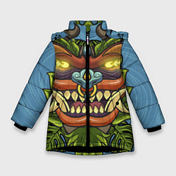 Куртка зимняя для девочки Ворлок, цвет: 3D-черный