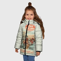 Куртка зимняя для девочки JAWA, цвет: 3D-светло-серый — фото 2