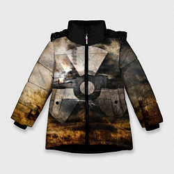 Куртка зимняя для девочки STALKER: Nuclear, цвет: 3D-черный