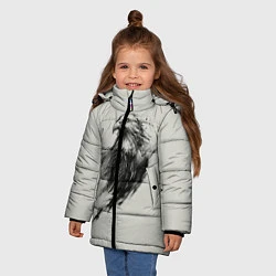 Куртка зимняя для девочки Дикий орел, цвет: 3D-черный — фото 2
