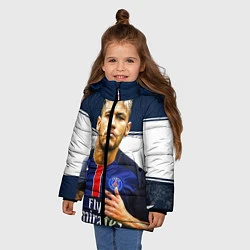 Куртка зимняя для девочки Neymar: Fly Emirates, цвет: 3D-красный — фото 2